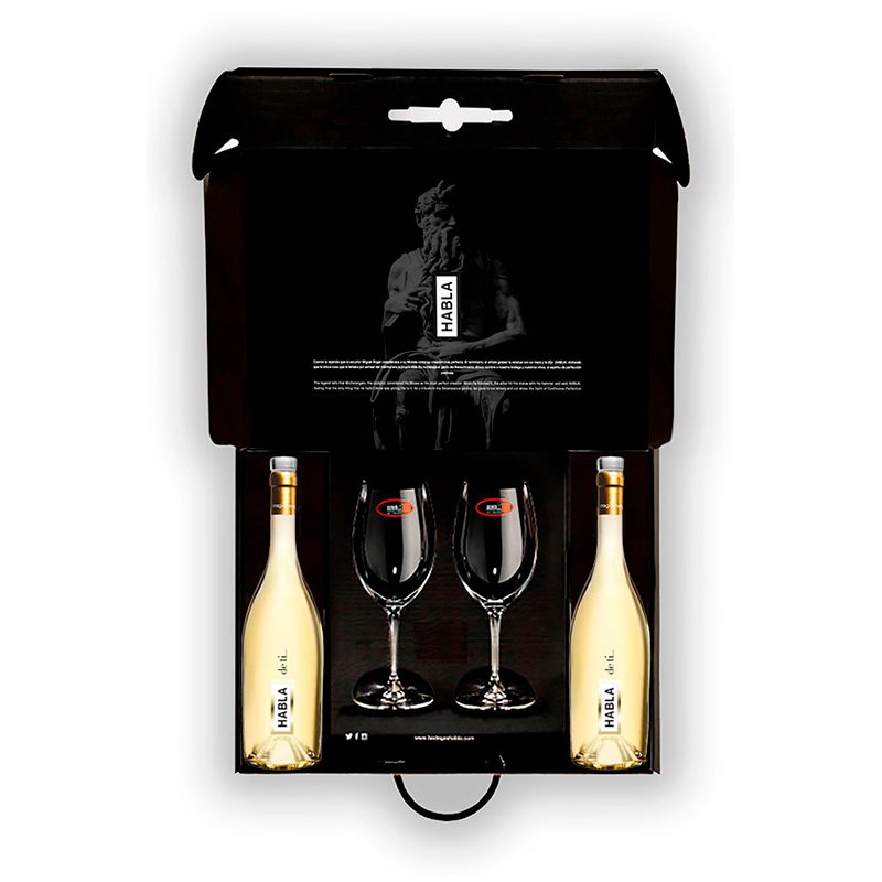 Estuche Habla de Ti + 2 Copas Riedel